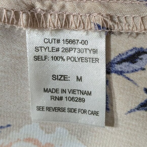 TRIXXI Dust Rose Pink Floral Satin Mini Tank Dress; Size M - Picture 4 of 5